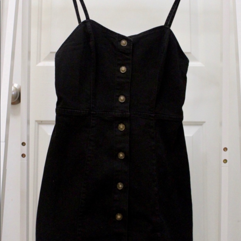 Urban Outfitters Mini black denim dress